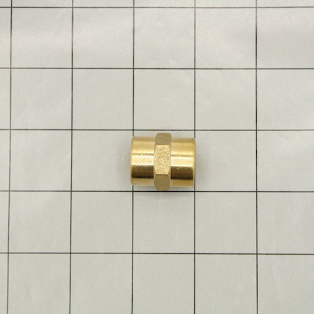 Thrifco Plumbing 3/8 Coupling Brass Barstock 5316018